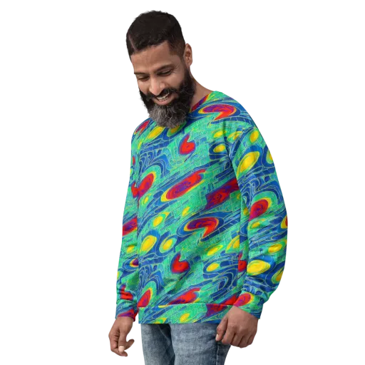 Neon Raceway on a Sweatshirt