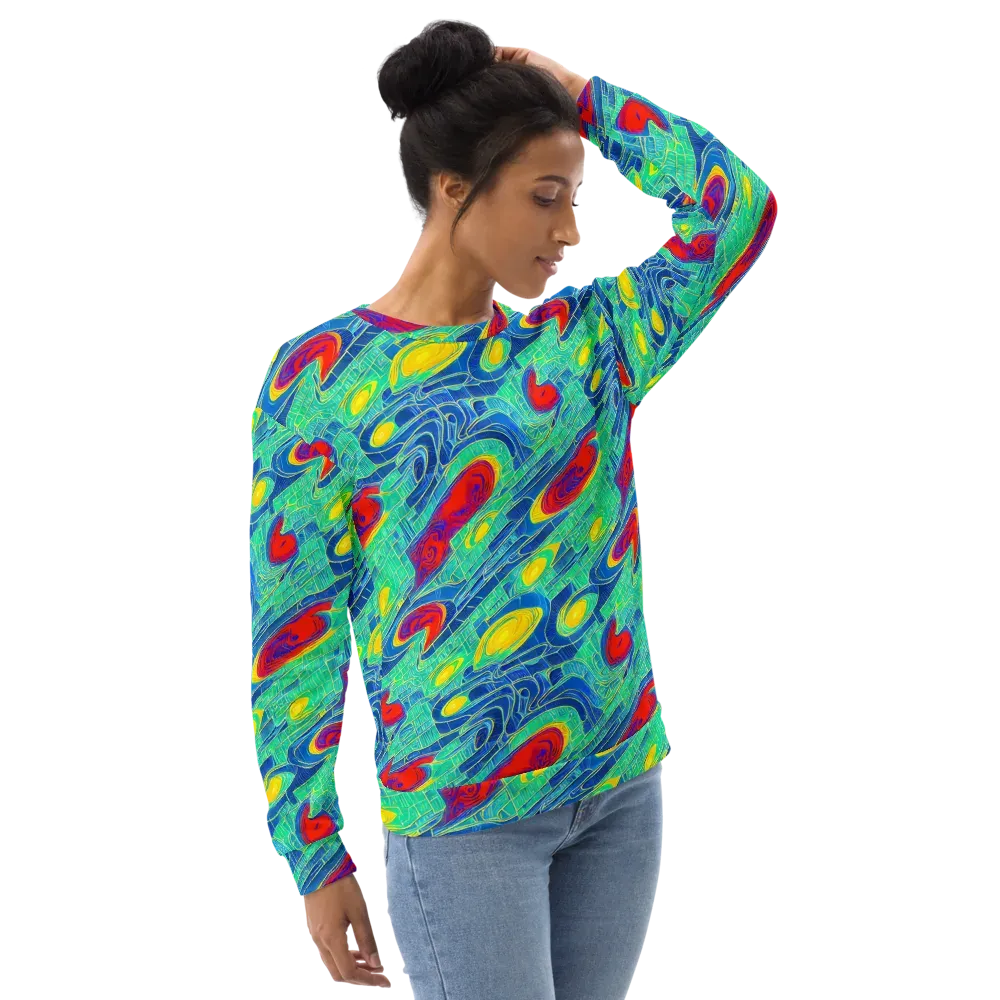 Neon Raceway on Sweatshirt — Right Front
