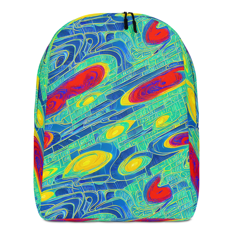Neon Raceway on Minimalist Backpack — Front