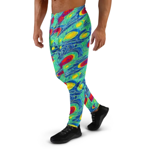 Neon Raceway on a Men's Joggers