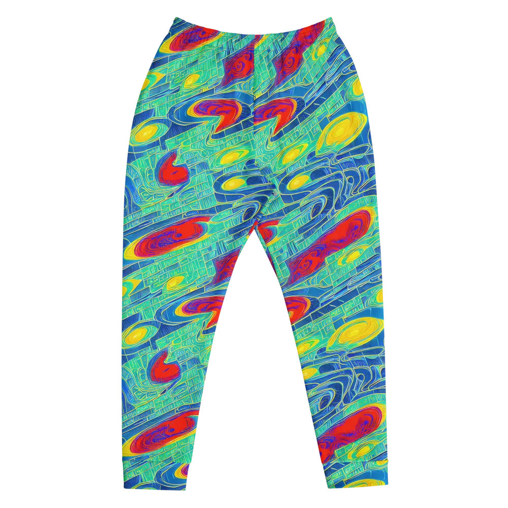 Neon Raceway on Men's Joggers — Front