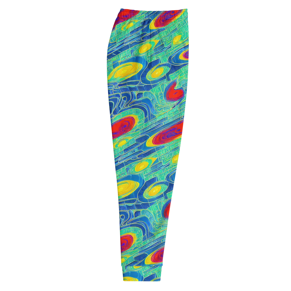 Neon Raceway on Men's Joggers — Right