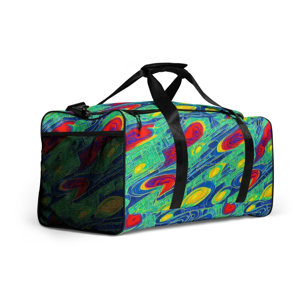 Neon Raceway on Duffle Bag — Right Front