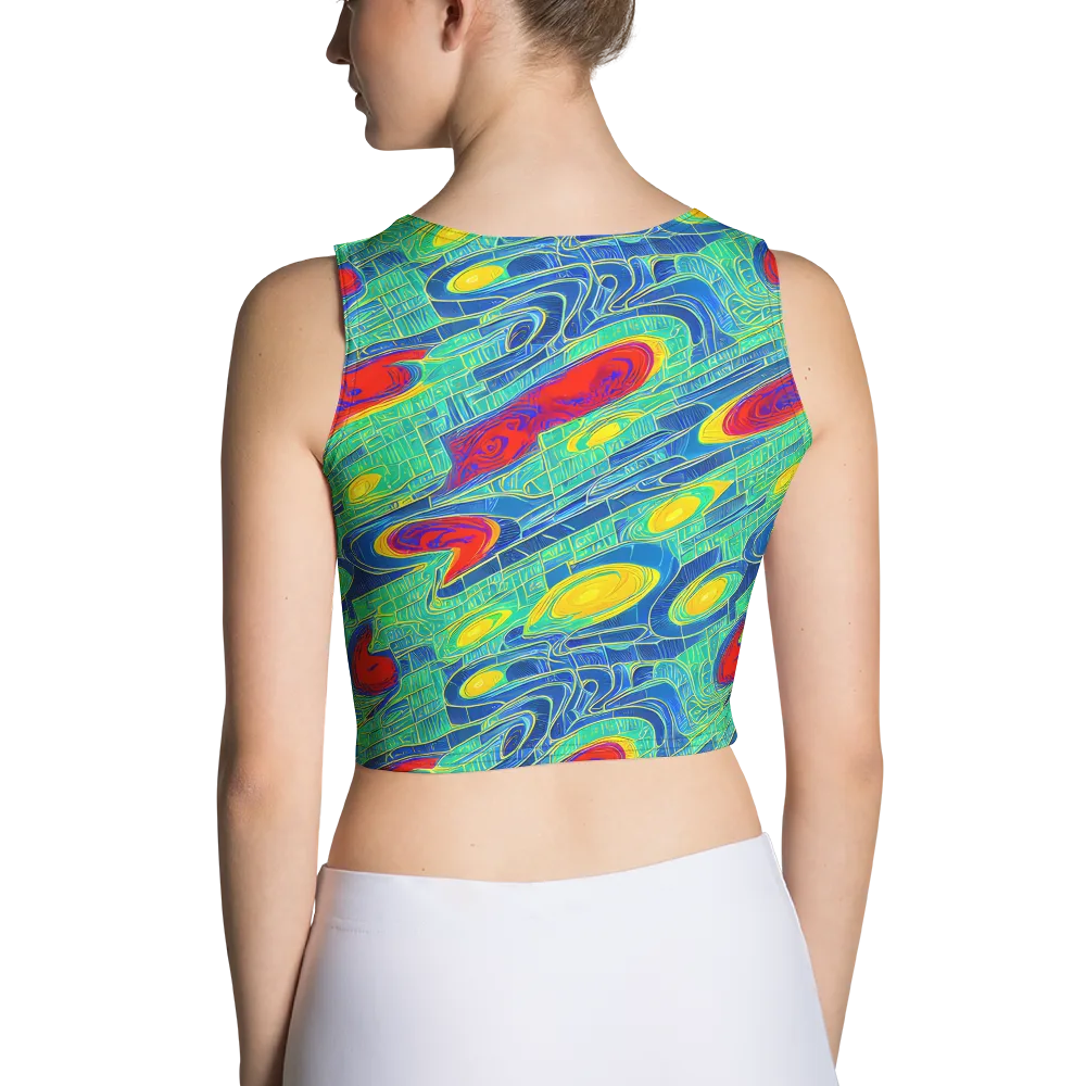 Neon Raceway on Crop Top — Back