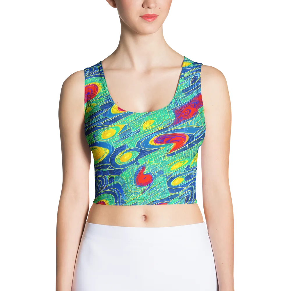 Neon Raceway on Crop Top — Front