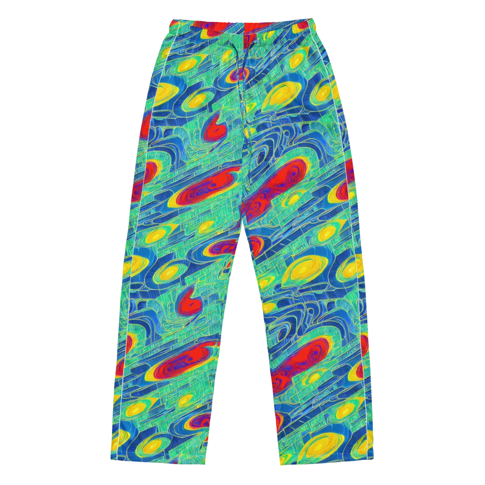 Neon Raceway on Women's Pajama Pants — Front