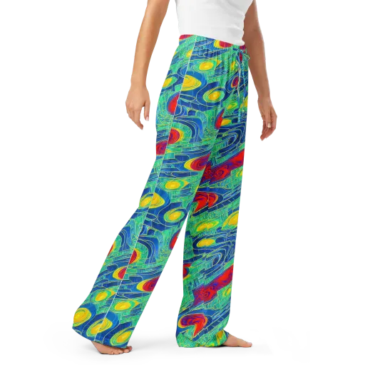 Neon Raceway on a Women's Pajama Pants