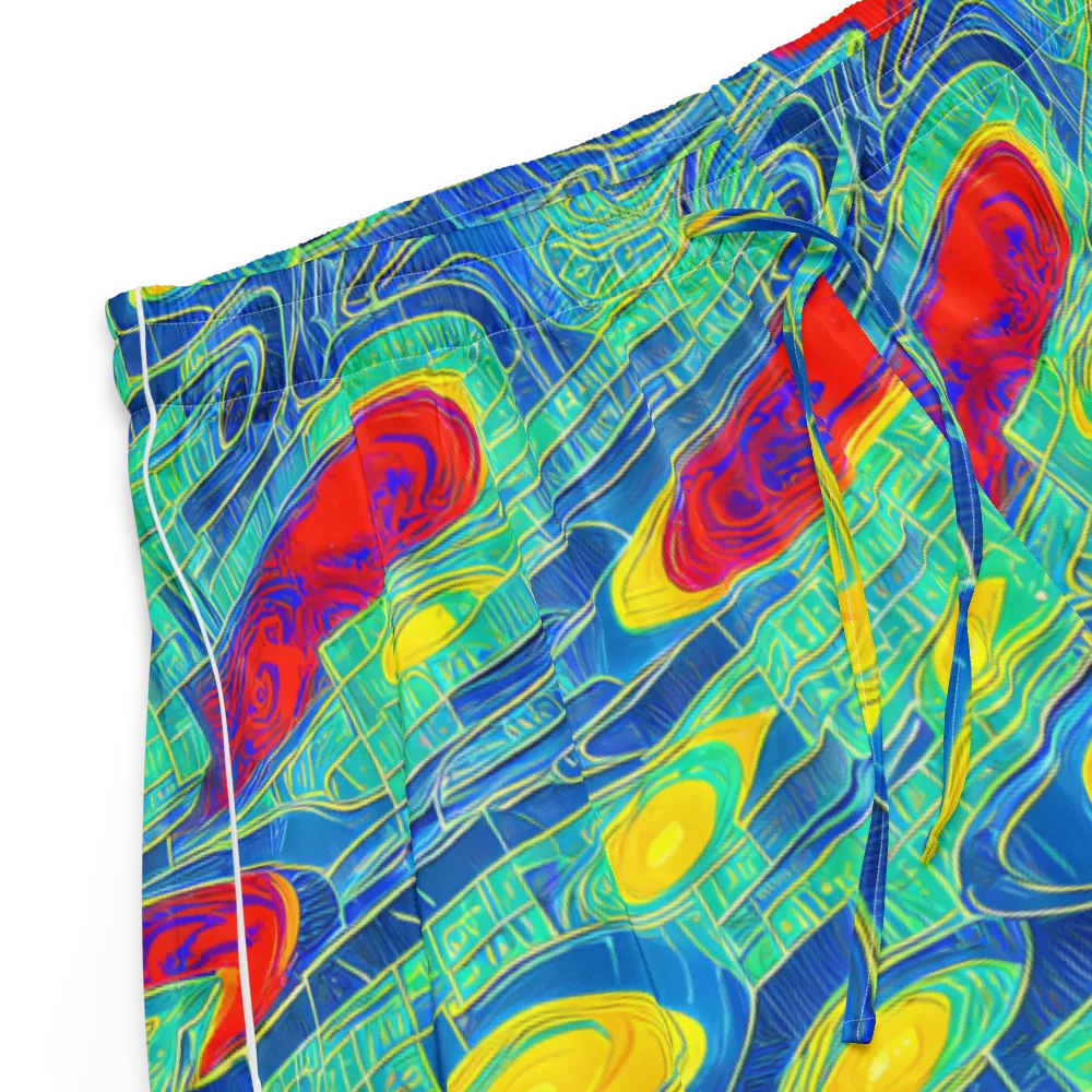 Neon Raceway on Women's Pajama Shorts — Product details