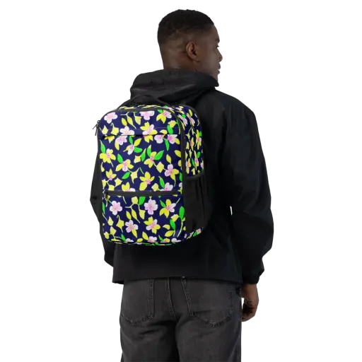 Navy Blossom on a Utility Backpack