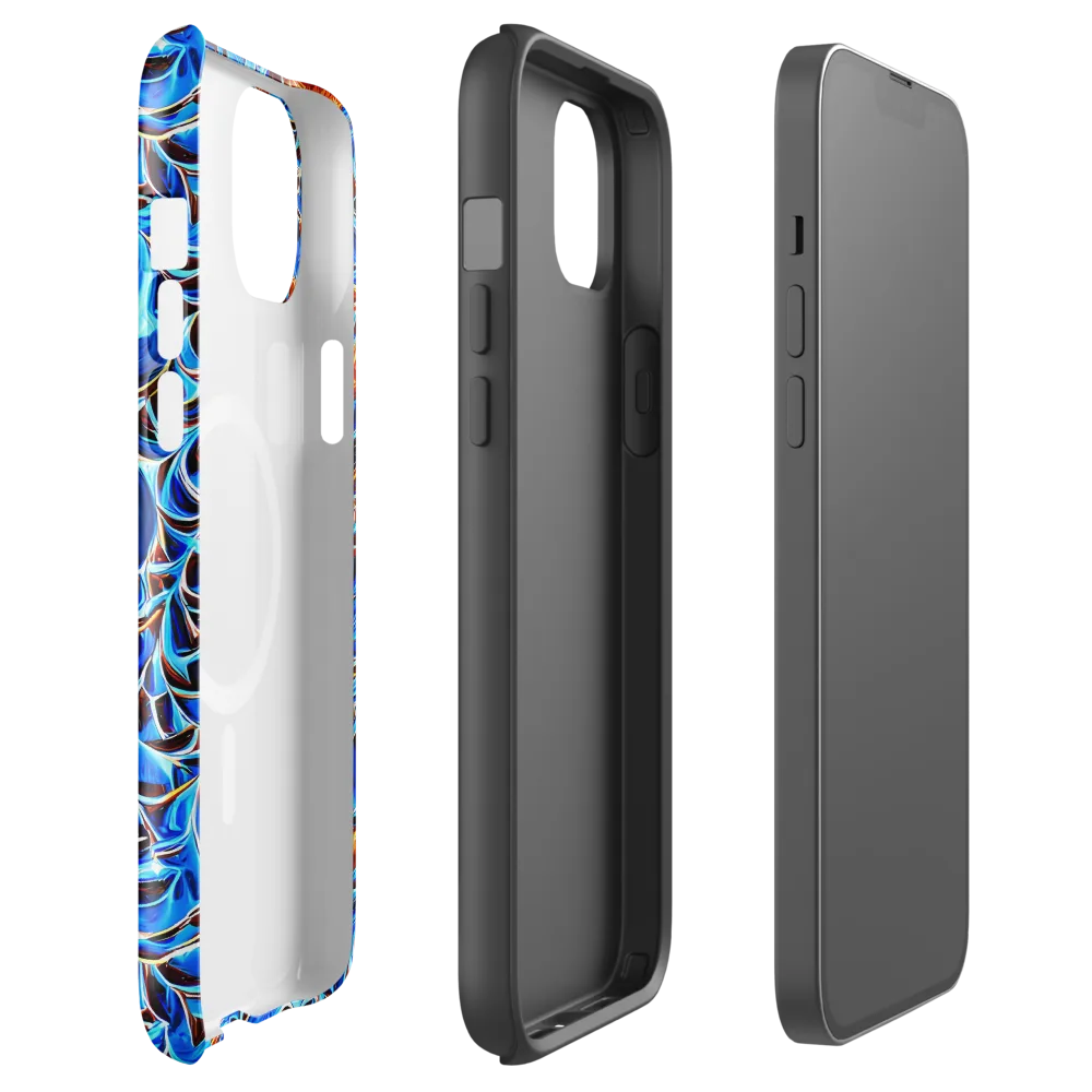 Blue Flame Reef on MagSafe Tough Case for iPhone® — Front