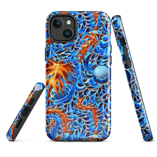 Blue Flame Reef on a MagSafe Tough Case for iPhone®