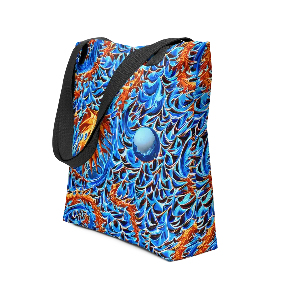 Blue Flame Reef on Tote Bag — Front