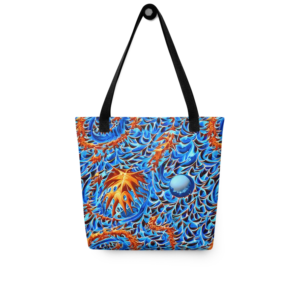 Blue Flame Reef on Tote Bag — Front