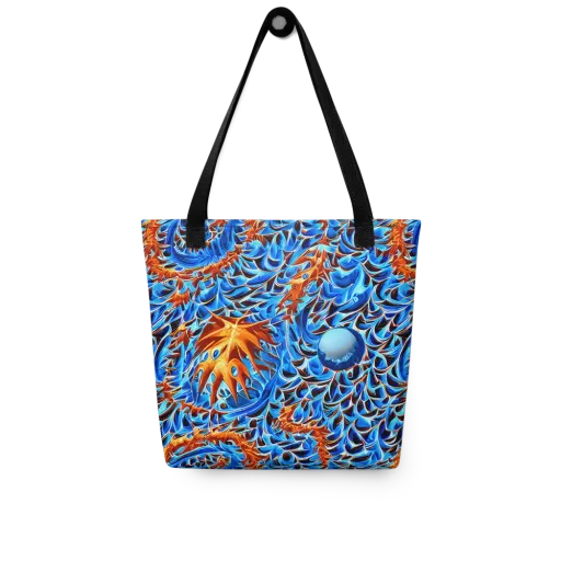 Blue Flame Reef on a Tote Bag