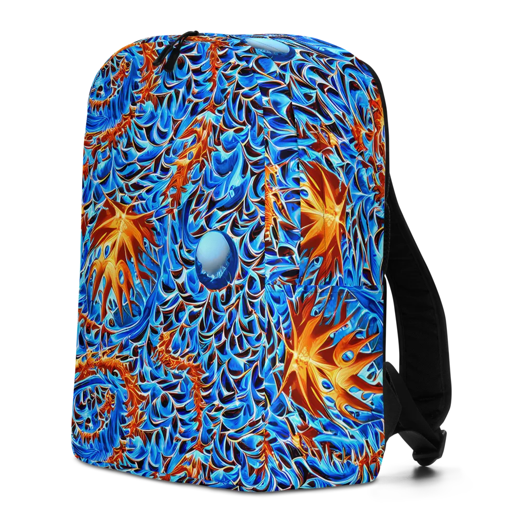 Blue Flame Reef on Minimalist Backpack — Left