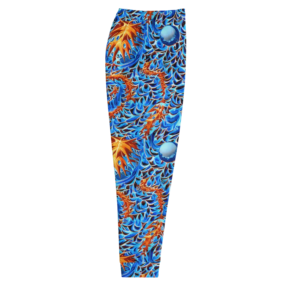 Blue Flame Reef on Men's Joggers — Right