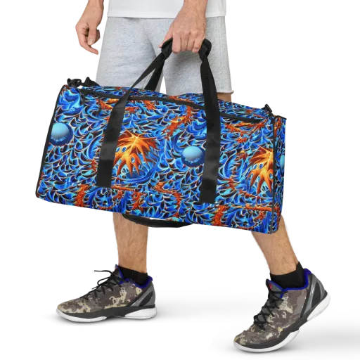 Blue Flame Reef on a Duffle Bag