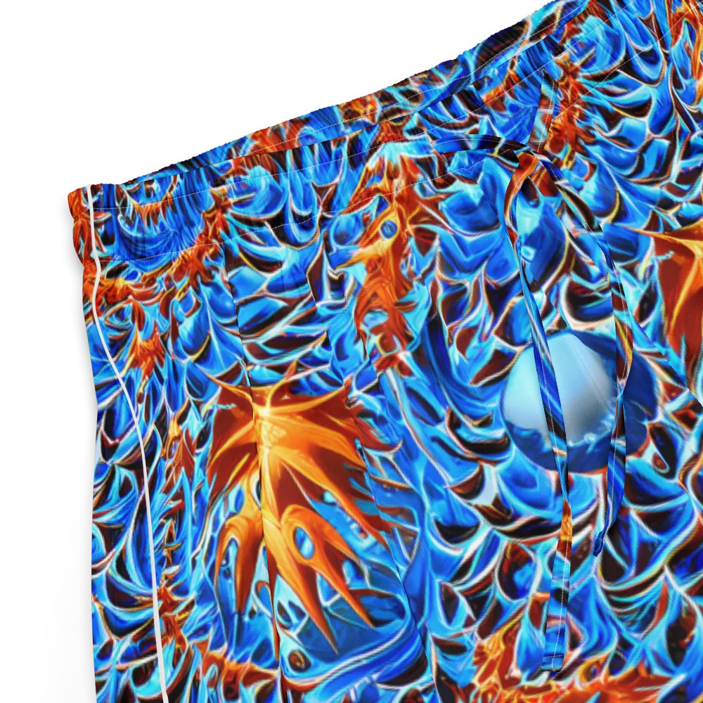 Blue Flame Reef on Women's Pajama Shorts — Product details