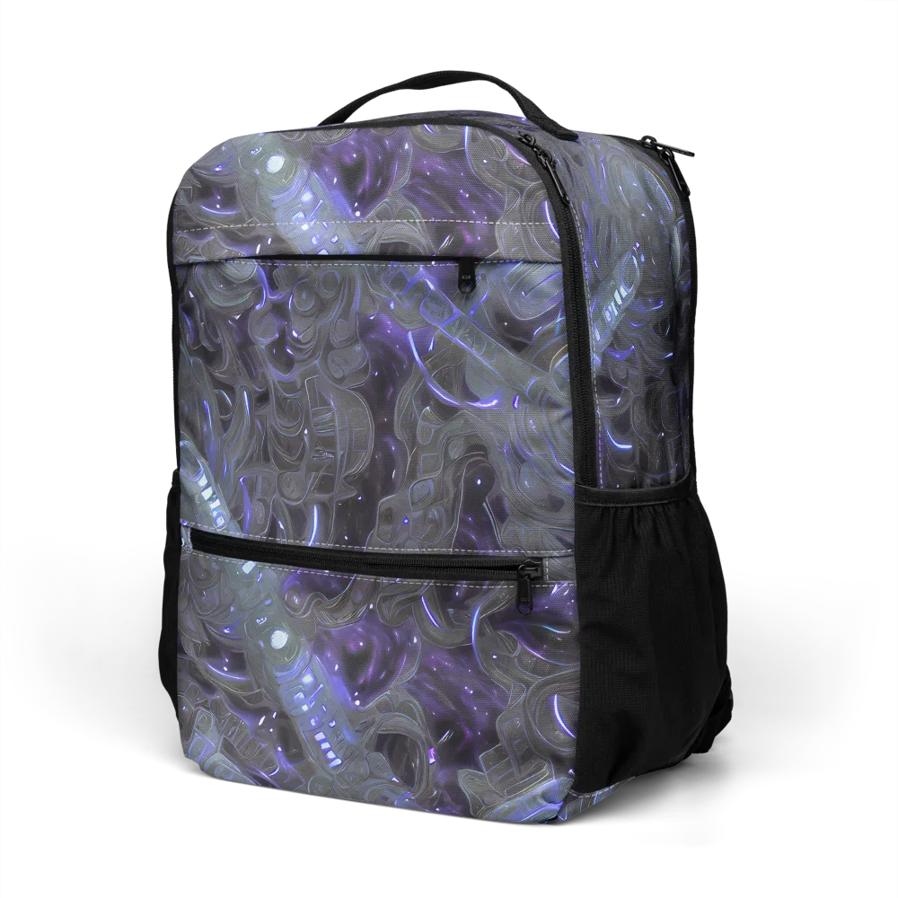 Violet Machine on Utility Backpack — Left Front