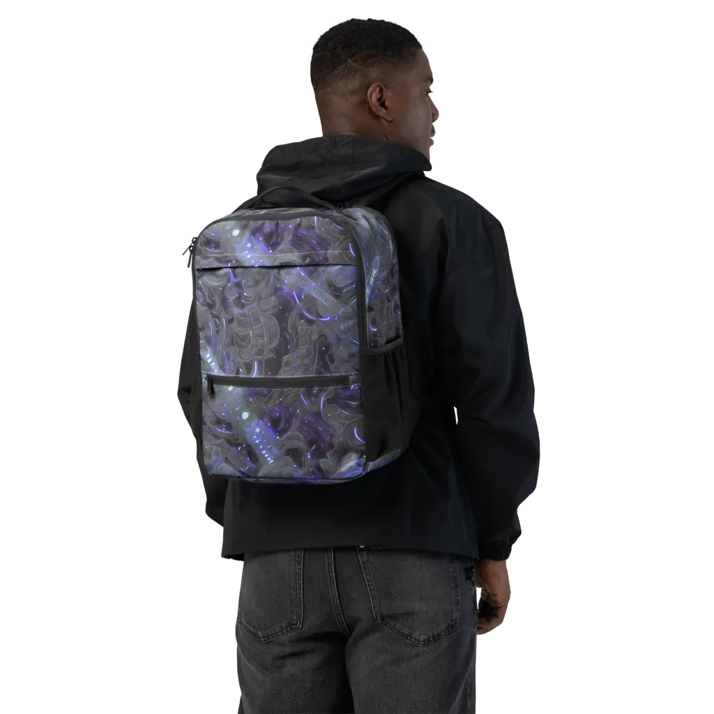 Violet Machine on Utility Backpack — Back