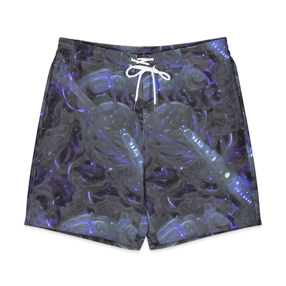 Violet Machine on Men's Board Shorts — Front