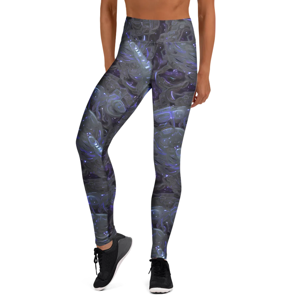 Violet Machine on Yoga Leggings — Front