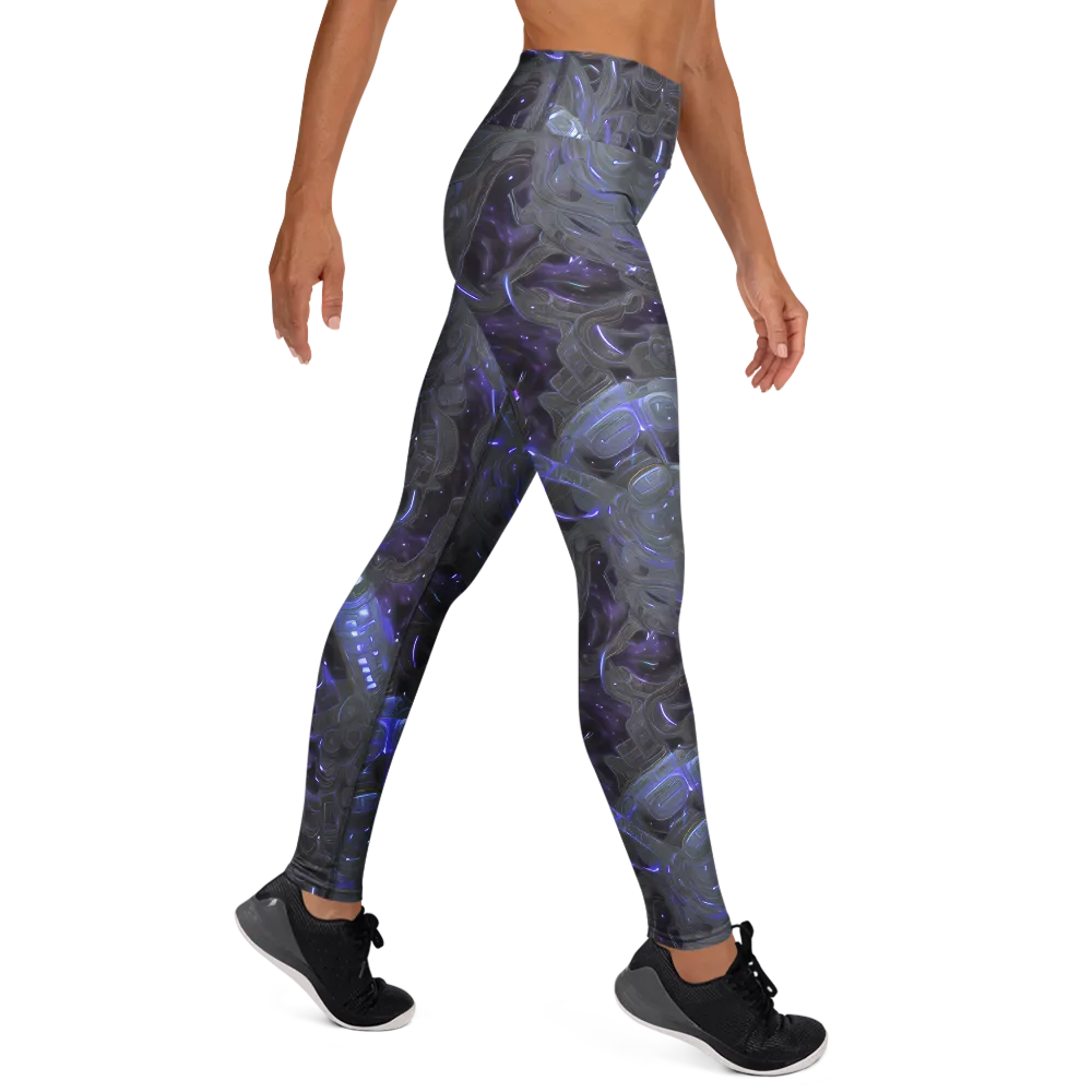 Violet Machine on Yoga Leggings — Right