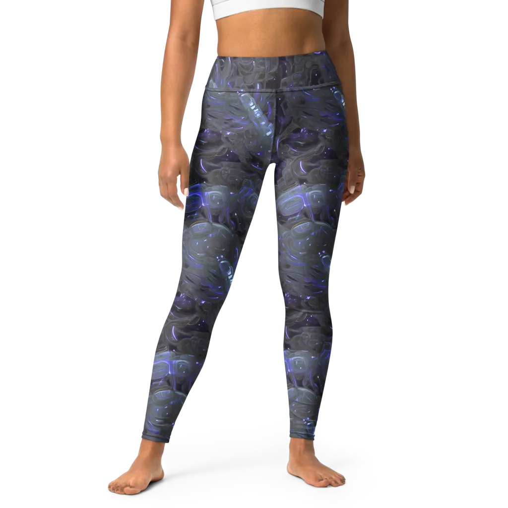 Violet Machine on Yoga Leggings — Front