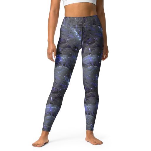 Violet Machine on a Yoga Leggings