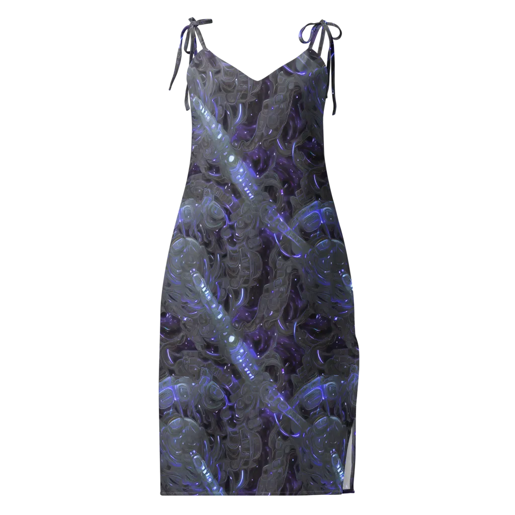 Violet Machine on Slip Dress — Front