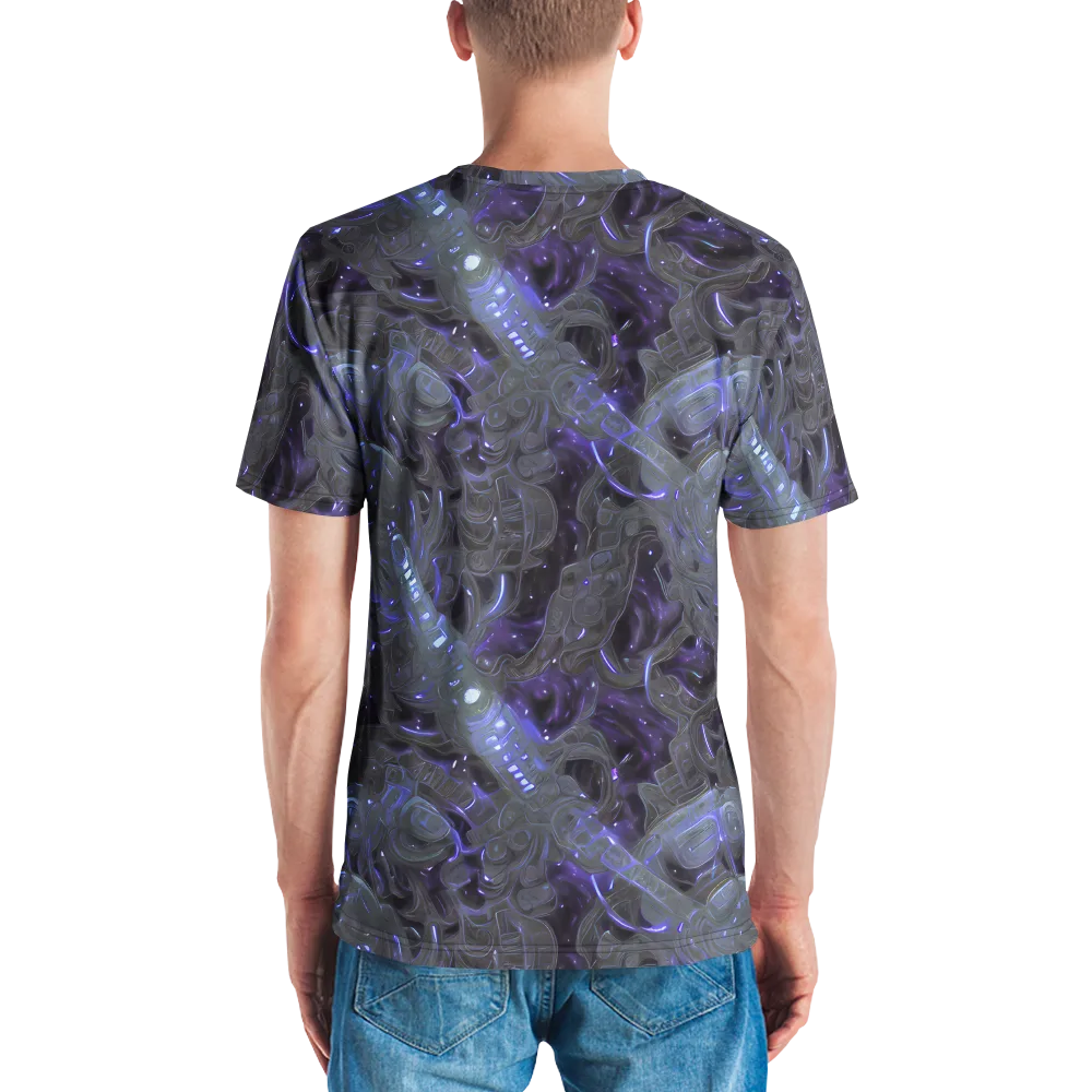 Violet Machine on Men's Crew Neck T-Shirt — Back