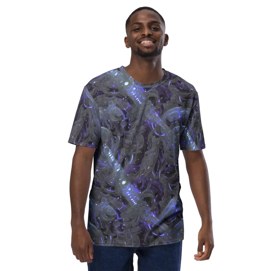 Violet Machine on Men's Crew Neck T-Shirt — Front