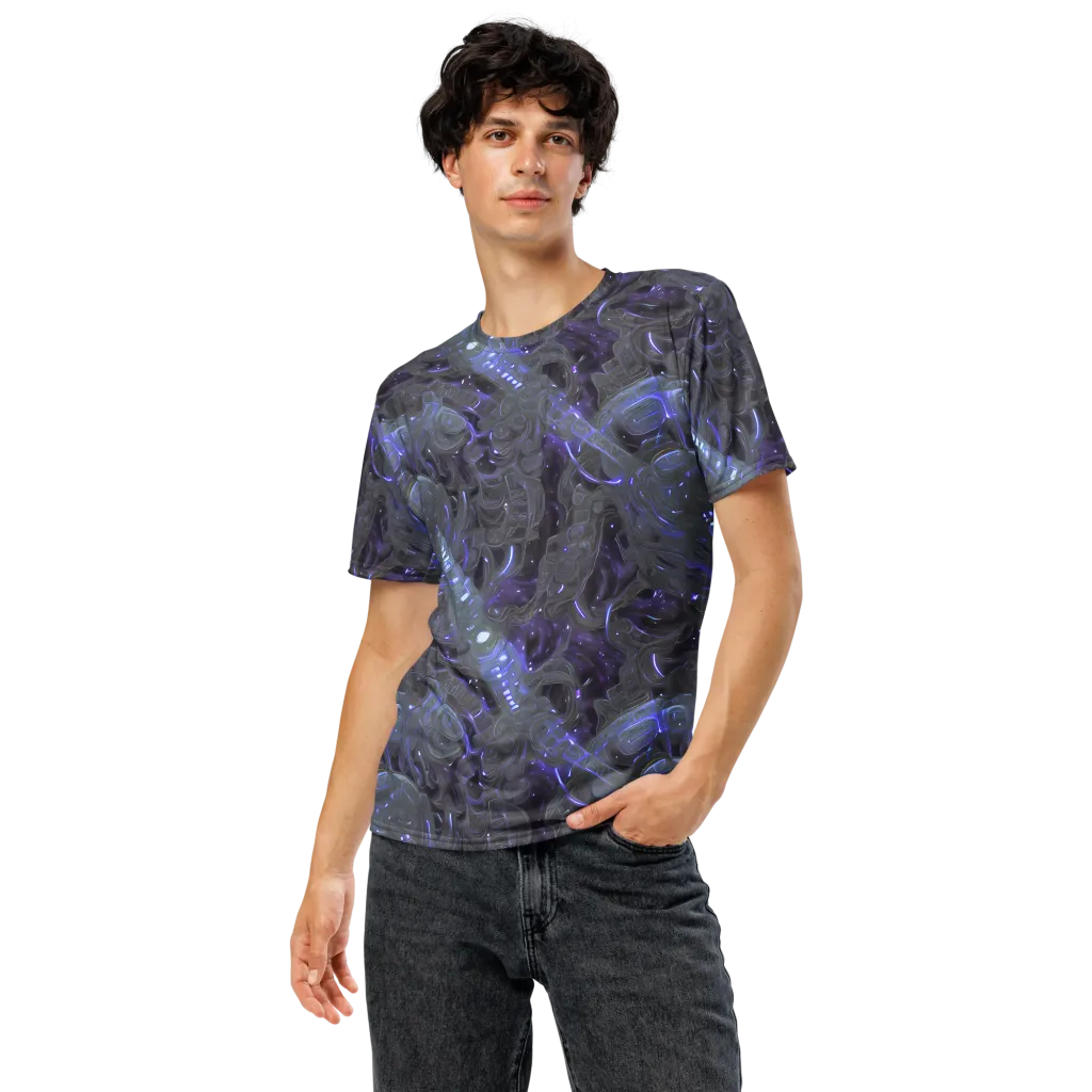 Violet Machine on Men's Crew Neck T-Shirt — Front