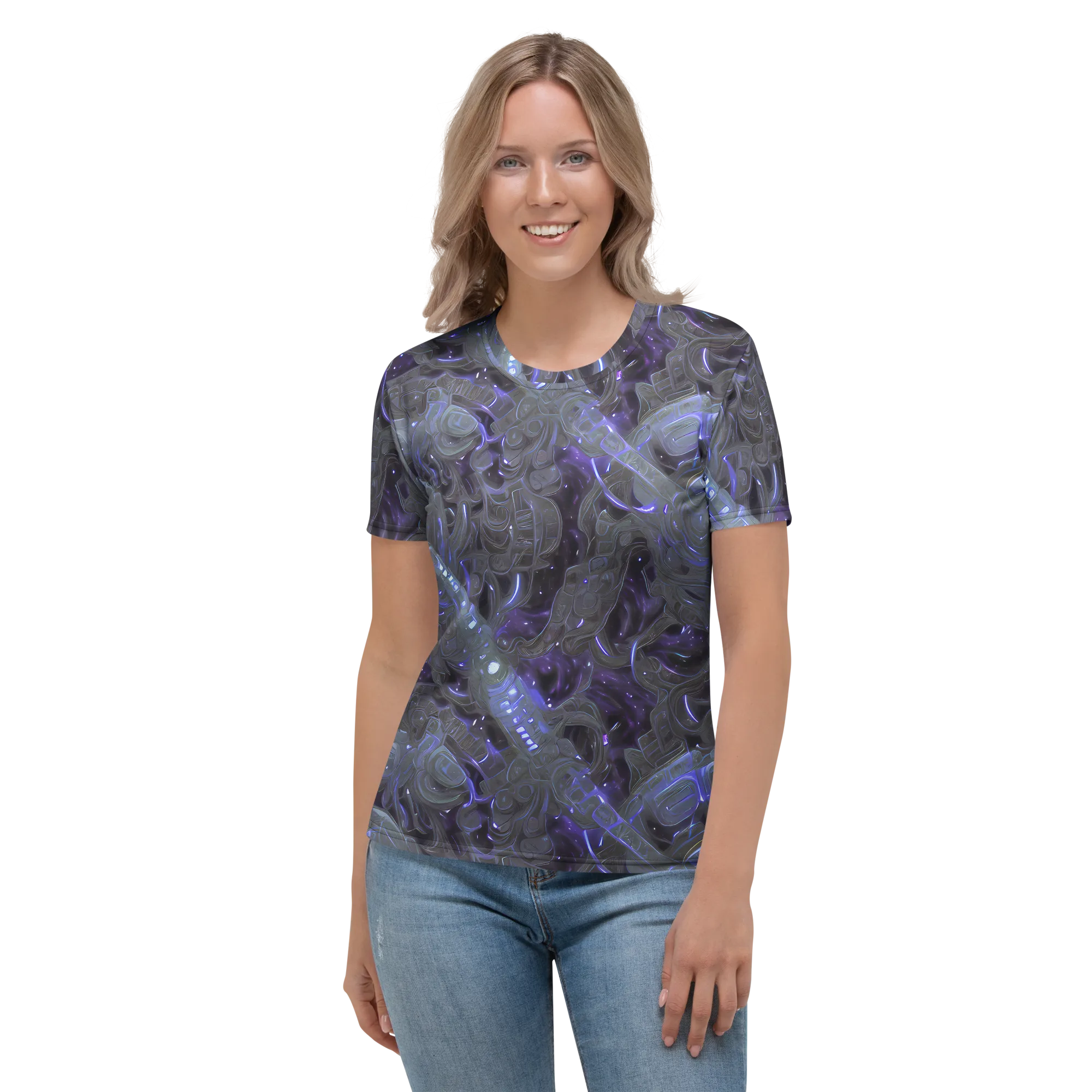 Violet Machine on Women's Crew Neck T-Shirt — Front