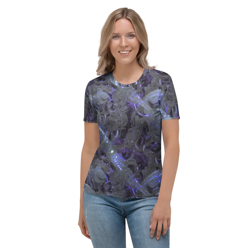 Violet Machine on Women's Crew Neck T-Shirt — Front