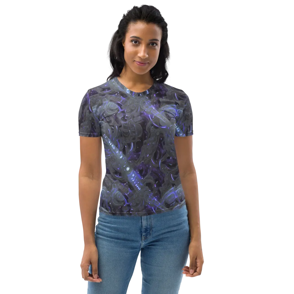 Violet Machine on Women's Crew Neck T-Shirt — Front