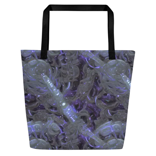 Violet Machine on a Large Tote Bag W/ Pocket