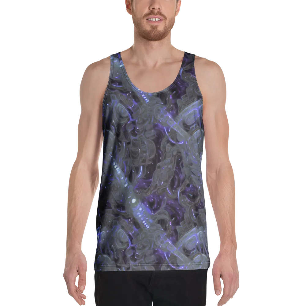 Violet Machine on Men's Tank Top — Front