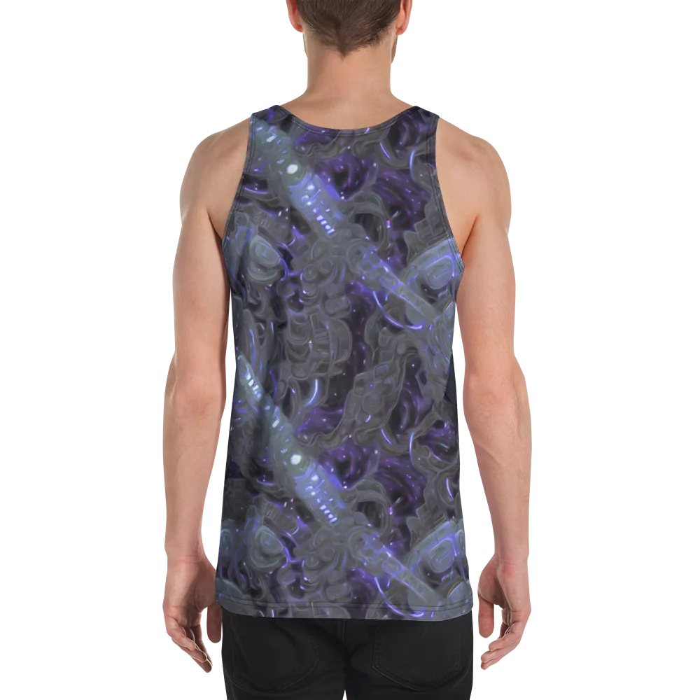 Violet Machine on Men's Tank Top — Back