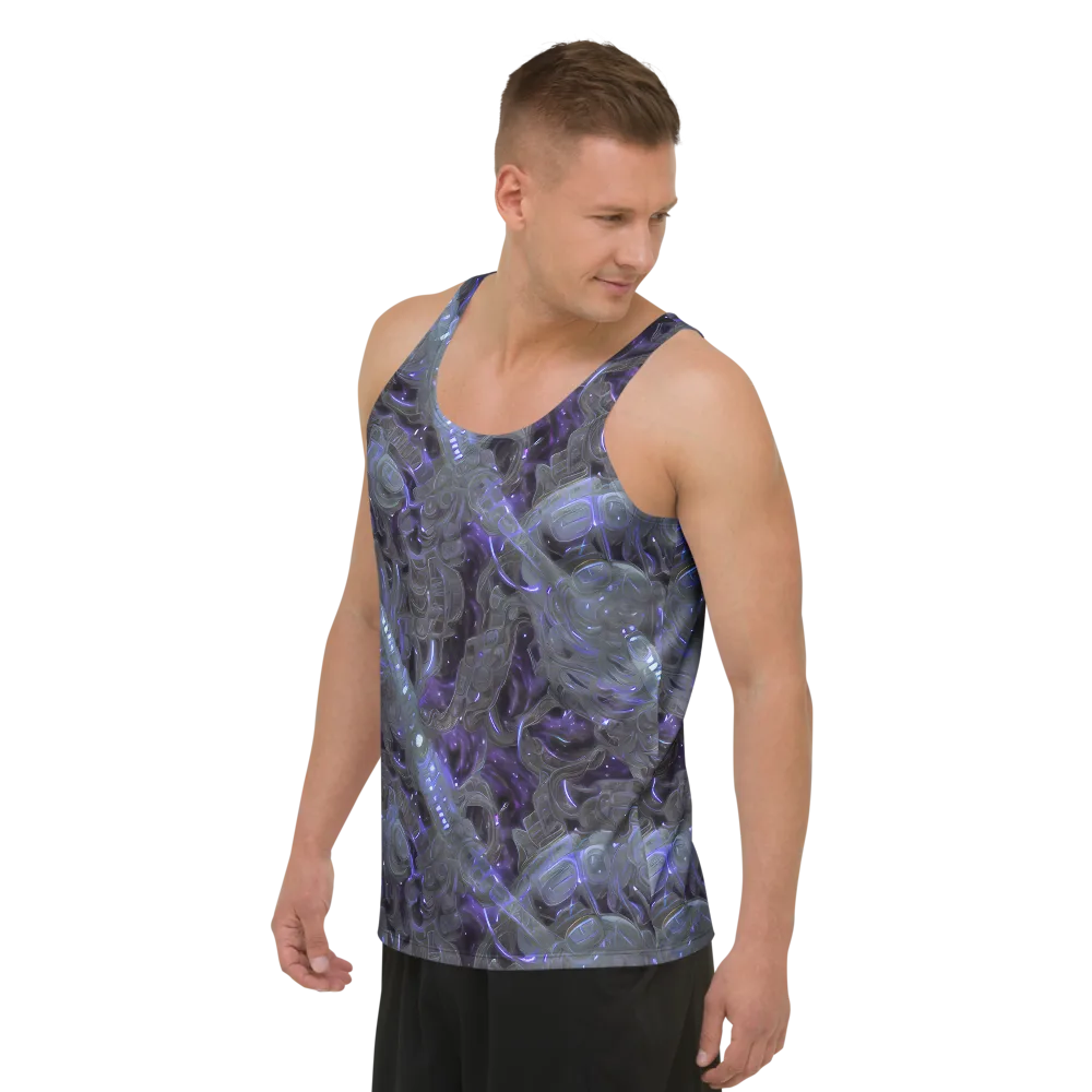 Violet Machine on Men's Tank Top — Left Front