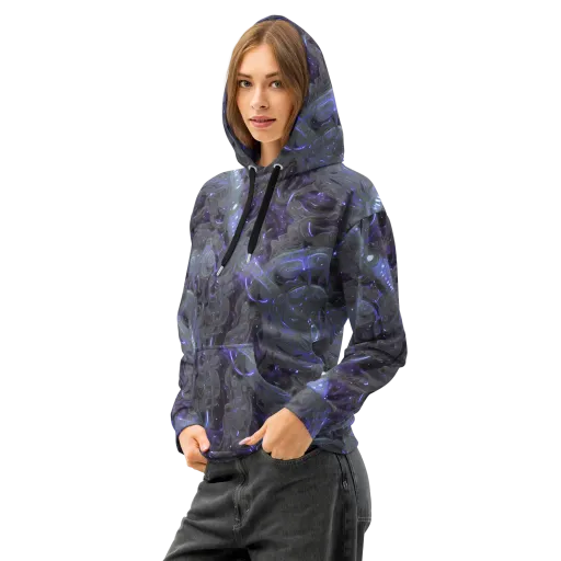 Violet Machine on a Cotton Hoodie