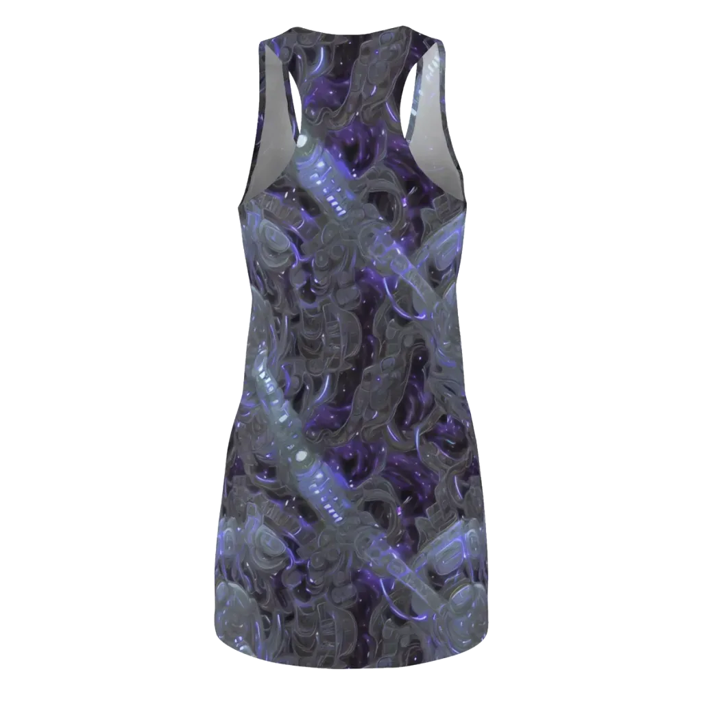 Violet Machine on Racerback Dress — Back