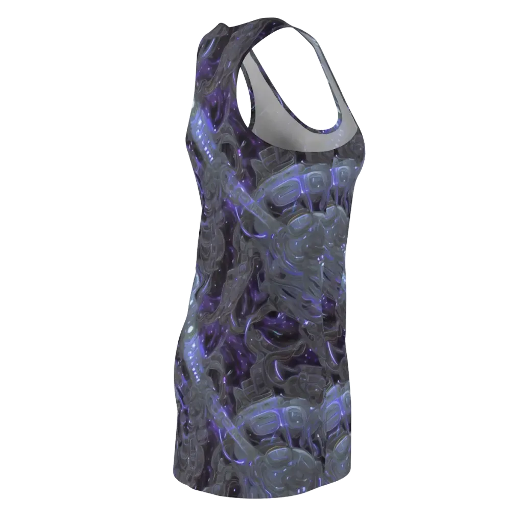 Violet Machine on Racerback Dress — Back Side