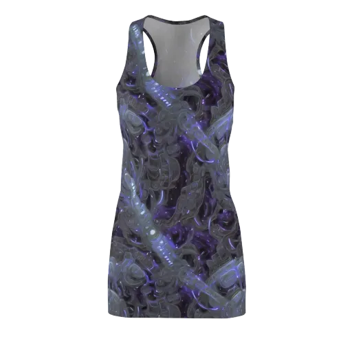 Violet Machine on a Racerback Dress