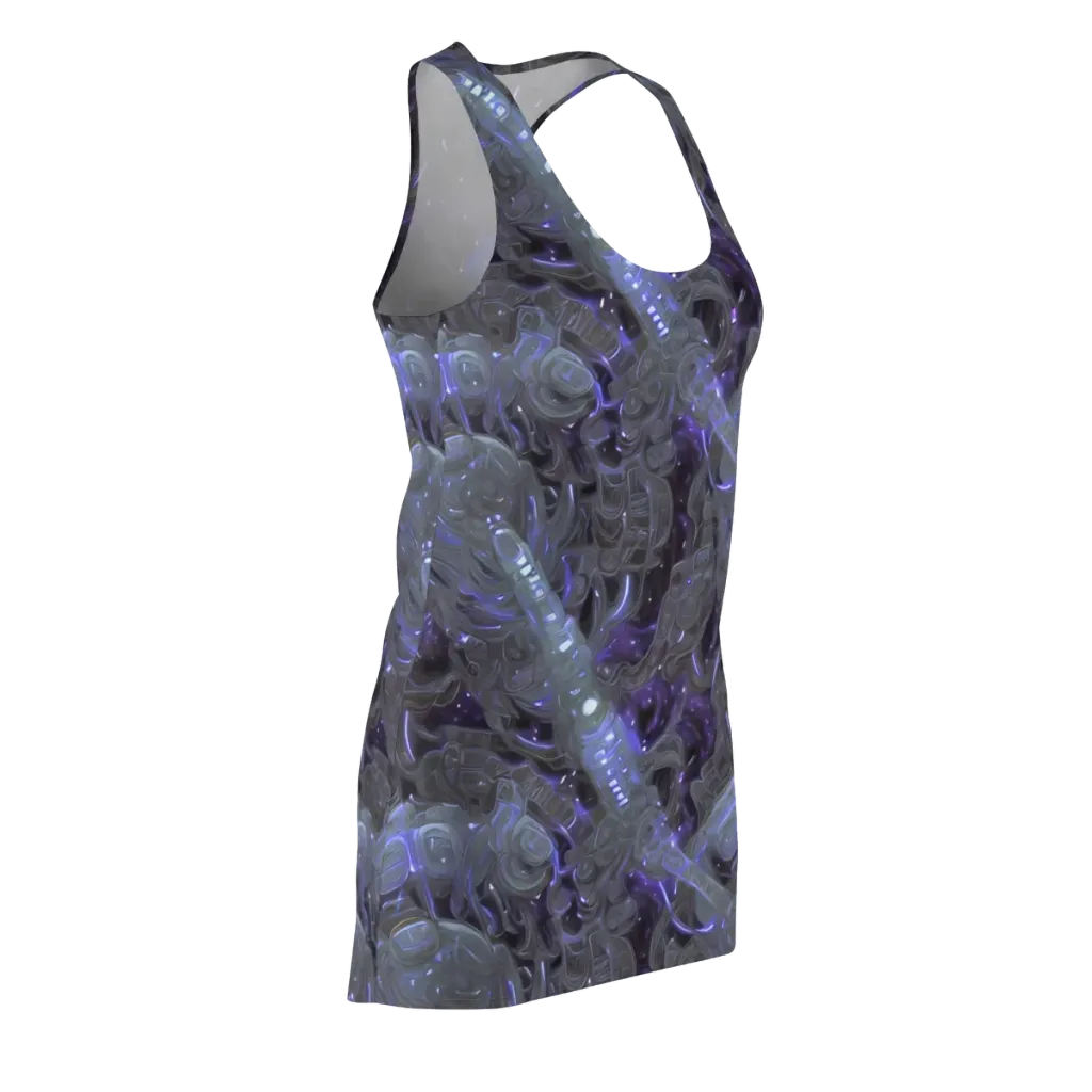 Violet Machine on Racerback Dress — Front Side