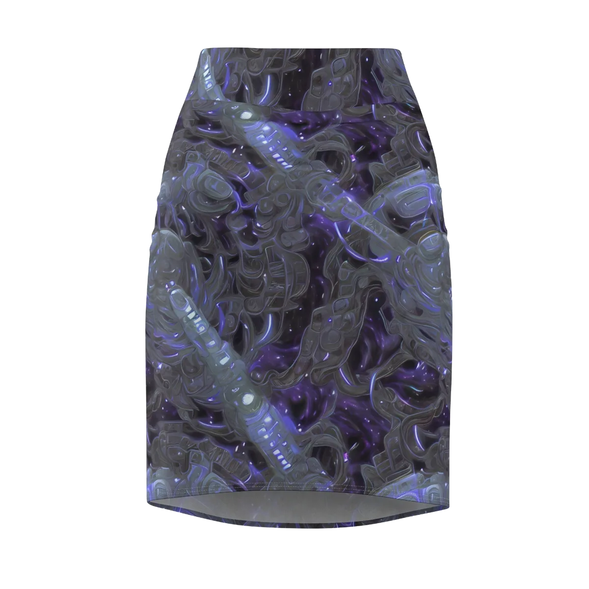 Violet Machine on Pencil Skirt — Front