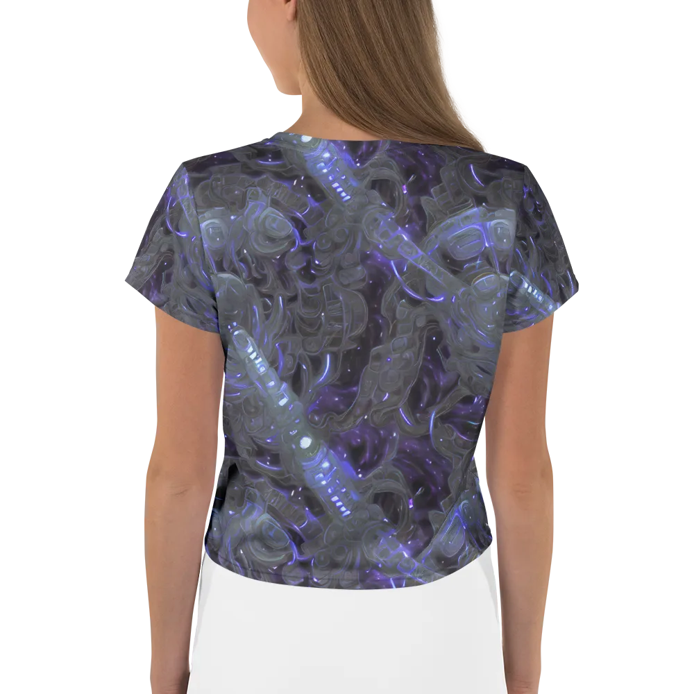 Violet Machine on Crop Tee — Back
