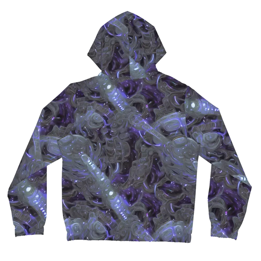 Violet Machine on Women's Full-Zip Hoodie — Back