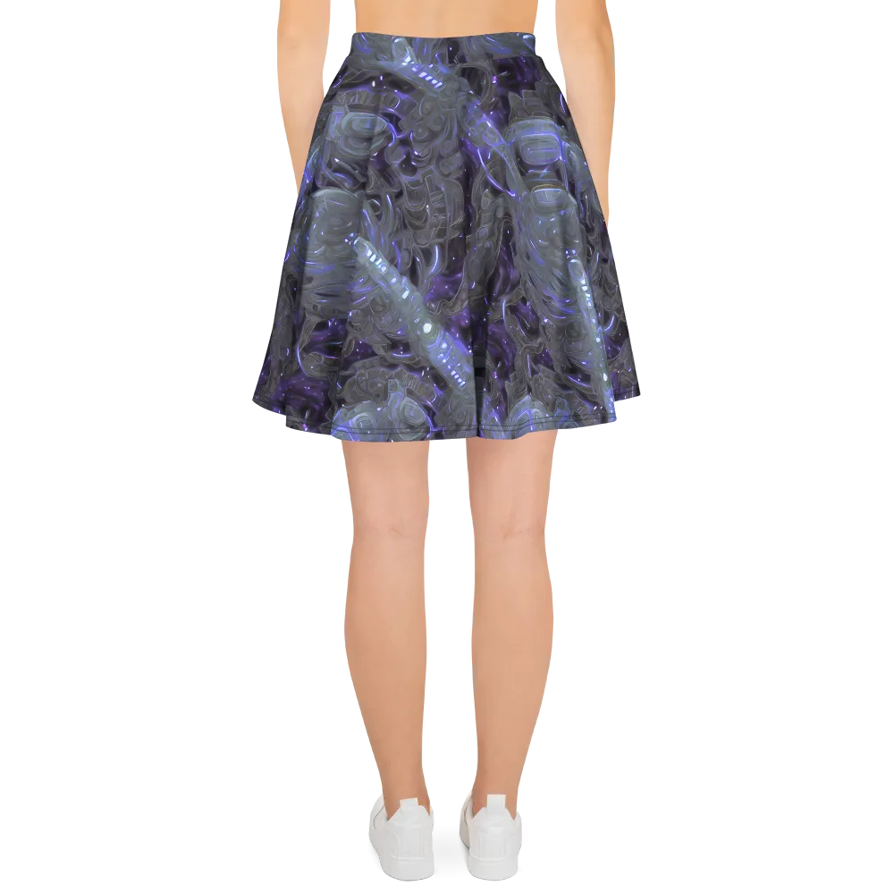 Violet Machine on Skater Skirt — Back