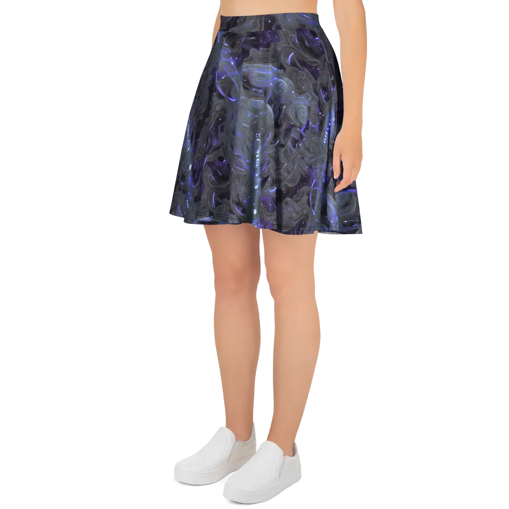 Violet Machine on Skater Skirt — Left